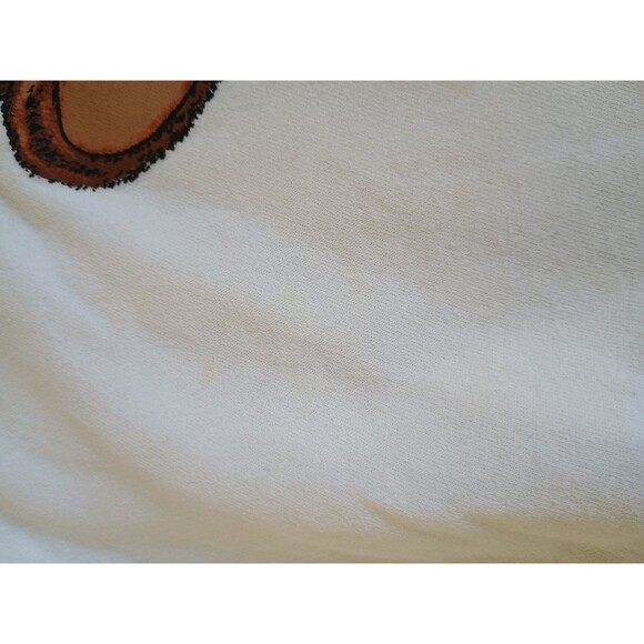 VTG Gopher Sport XL Sweatshirt Teddy Bear Collar Grandma White Crewneck USA - Picture 7 of 8